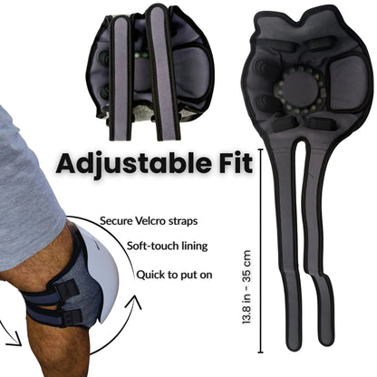 VO25 strap length and adjustable fit diagram (35 cm / 13.8 in)