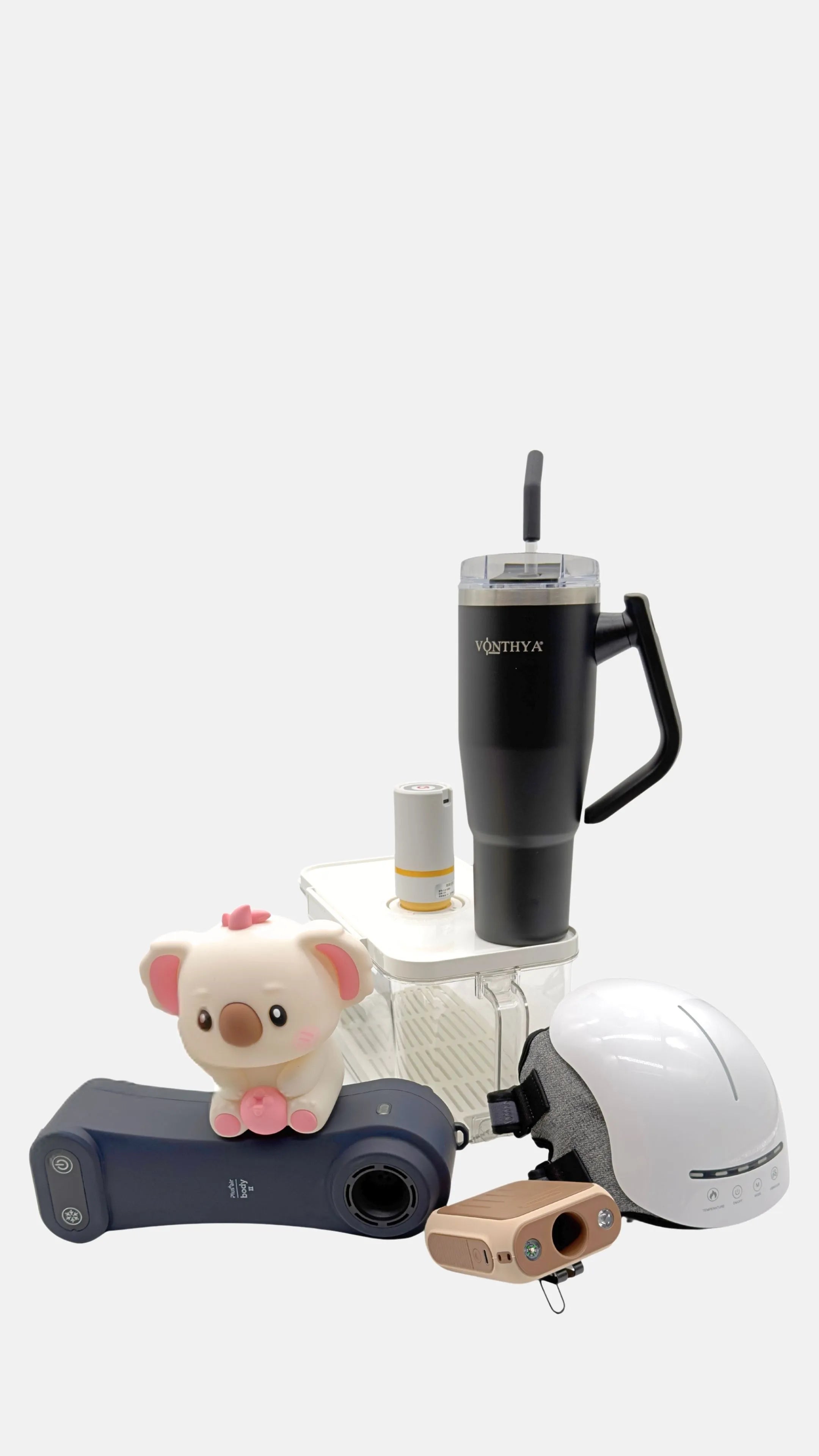 Vonthya modern essentials collection featuring recovery, hydration, home, and daily setup products